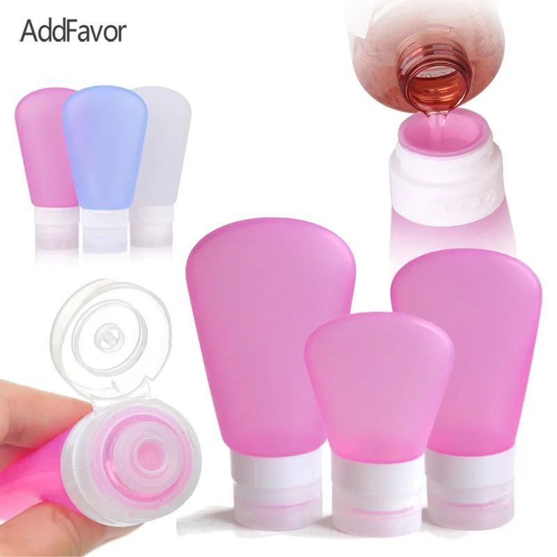 

AddFavor Portable Silicone Refillable Bottle for Shampoo Shower Lotion Gel Cosmetic Container Emulsion Sub-bottling Makeup Tool