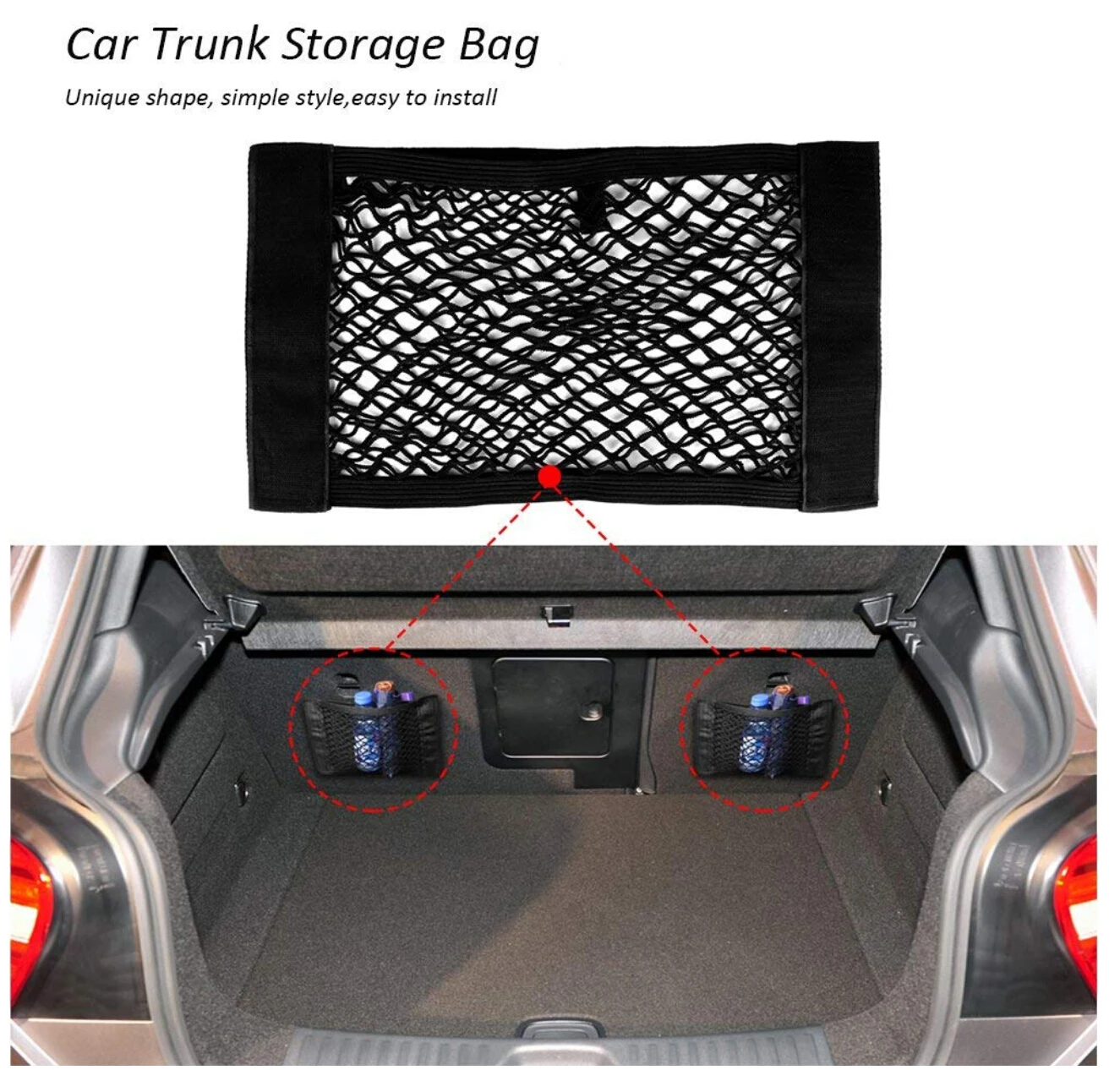 Багажник автомобиля ящик для хранения сумка сетка Наклейка на мешок для BMW F20 F21 F31 G31 F11 E61 E60 X1 F48 X2 F39 X3 G01 F25 E83 аксессуары