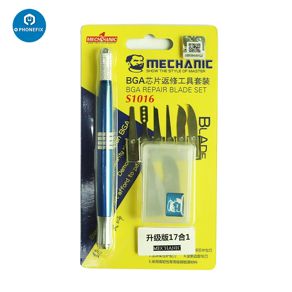 

17 in 1 Phone CPU Chip graver tool and disassembly tool for iPhone A11 A10 A9 A8 CPU remove repair tool set hand tools