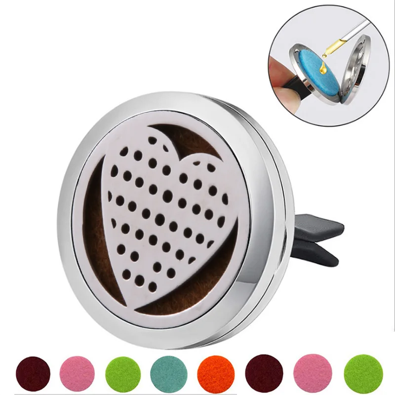 Love heart автомобильный освежитель воздуха из нержавеющей стали парфюм эфирное