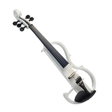 4/4 полный размер 5 струны Электрический Скрипка с чехол Лук канифоль кабель для наушников Белый