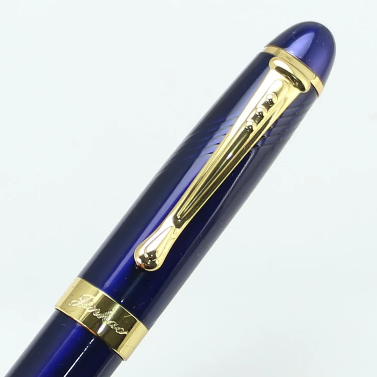 JINHAO X450 темно-синий и золотой Ролик Шариковая ручка Твист Carven Роскошные Письма подарочные ручки