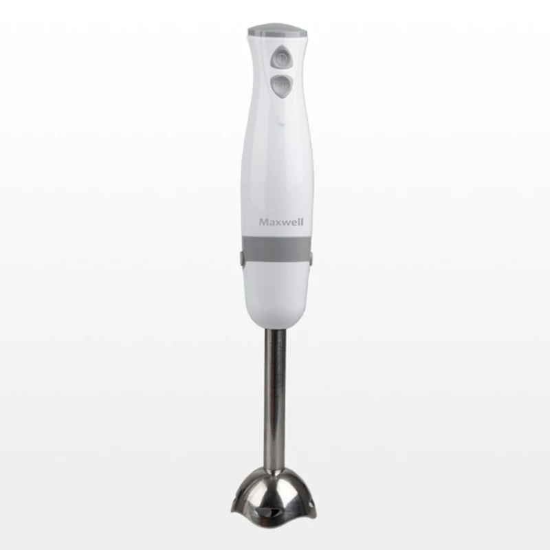 Погружной блендер Maxwell MW-1169 W (Пиковая мощность 500 Вт, номинальная мощность 350 Вт, 1 скорость + турборежим, измельчитель, насадка-венчик, мерный стакан)