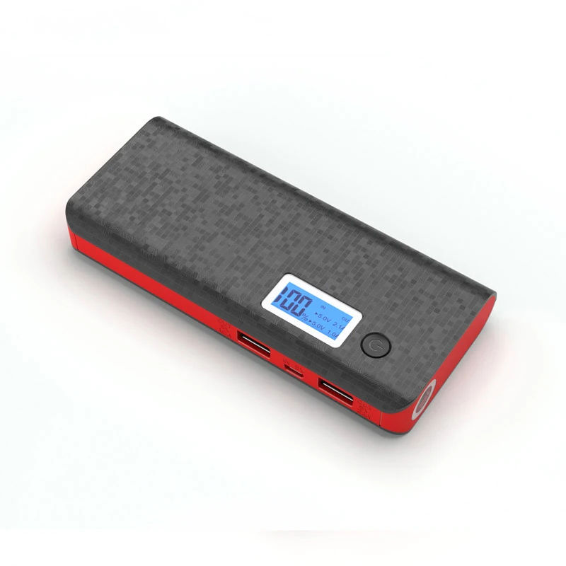 DCAE 12000mAh Power bank Dual USB Ports Fast Charge LCD 18650 PowerBank for iPhone Xiaomi Huawei Tablet Portable Charger