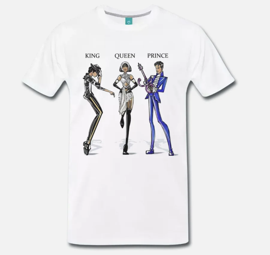 

T-SHIRT MEME WHITNEY HOUSTON PRINCE MICHAEL JACKSON MUSICA STAR S M L XL
