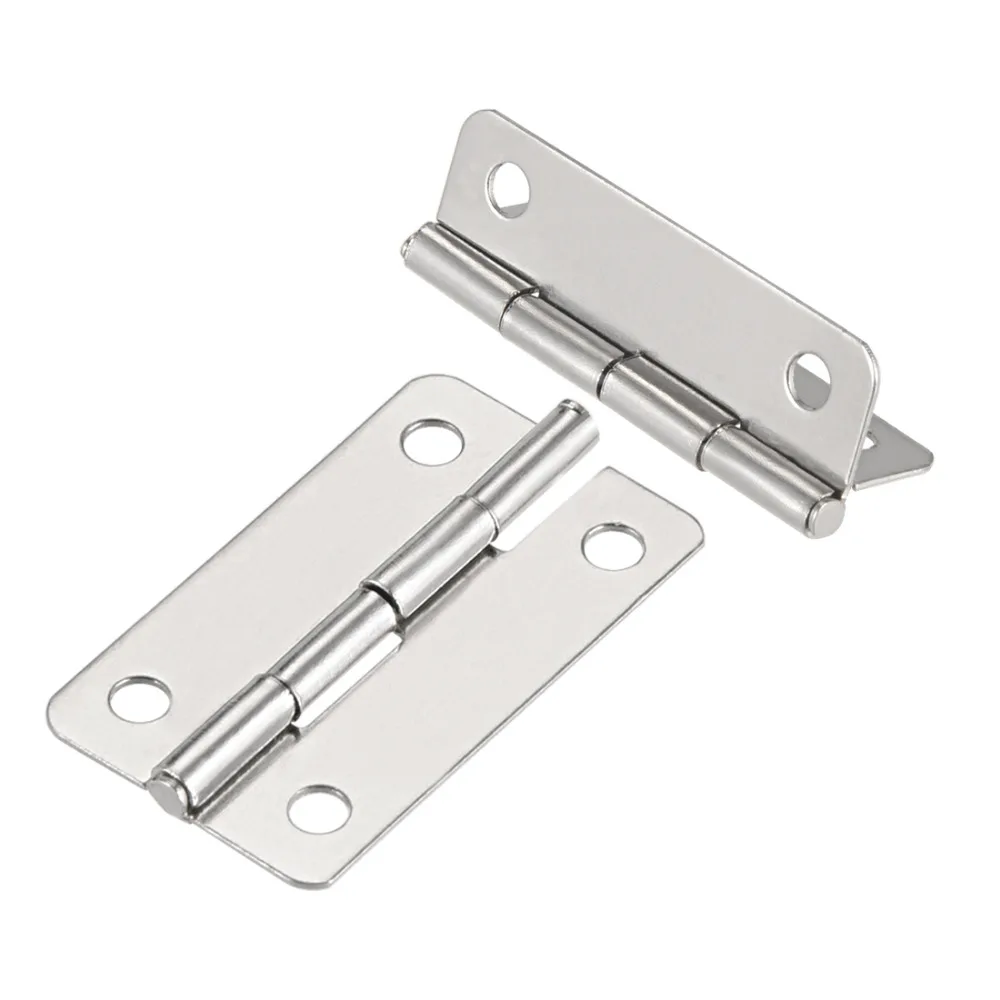 

Uxcell Newest 90Pcs Stainless Steel 30 x 10 x 2.7mm Hinge Silver Home Door Cabinet Hinges Fittings Brushed Chrome Plain w Screw