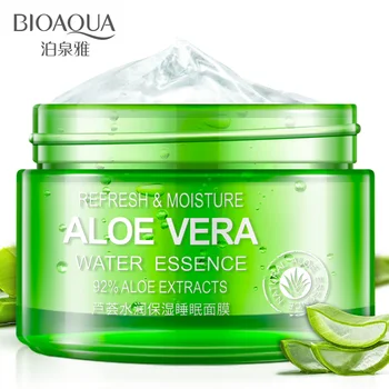 

Aloe Vera Hydrating Sleep Mask Face Mask Acne Treatment Mask Blackhead Remover Moisturizing Whitening Anti-Aging Skin Care 100g