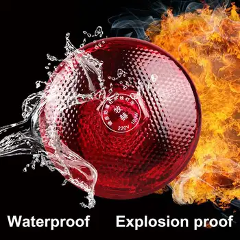 

Farm E27 100W/150W/250W Explosion-proof Heat Lamp Smart Infrared LED Light Pet Brooder Hatch Chicken Piggy Dog Cat Warm Bulb