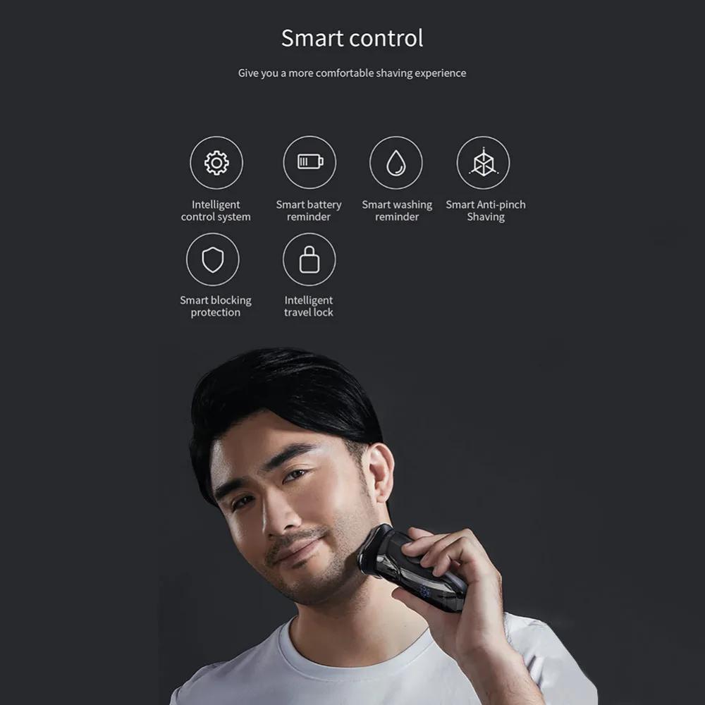 Xiaomi So White ES3 электробритва для мужчин Mijia 3D умное управление борода тример бритва usb зарядка бритвенный станок от Youpin