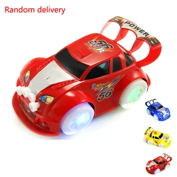 

Magic Electronics LED Car Toys With Flashing Lights Educational Toys For Children Birthday Party Gift Play With Tracks Toy Car