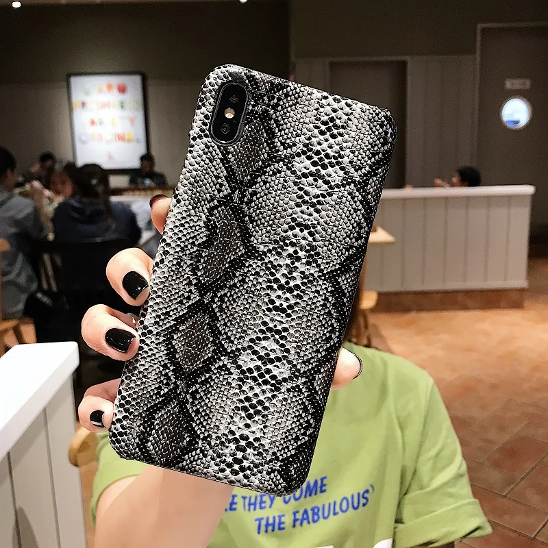 Чехол для телефона из искусственной кожи для iPhone11 11pro max 7 8 Plus X XS Max XR gg чехол из змеиной кожи чехол s для iPhone 6 6S 7 8 Plus Аксессуары
