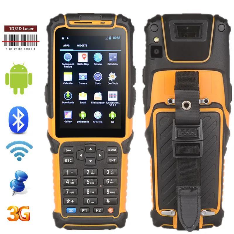 

TS-901 Android handheld mobile pos terminal rugged PDA barcode scanner rfid reader wifi 4g bluetooth data collector