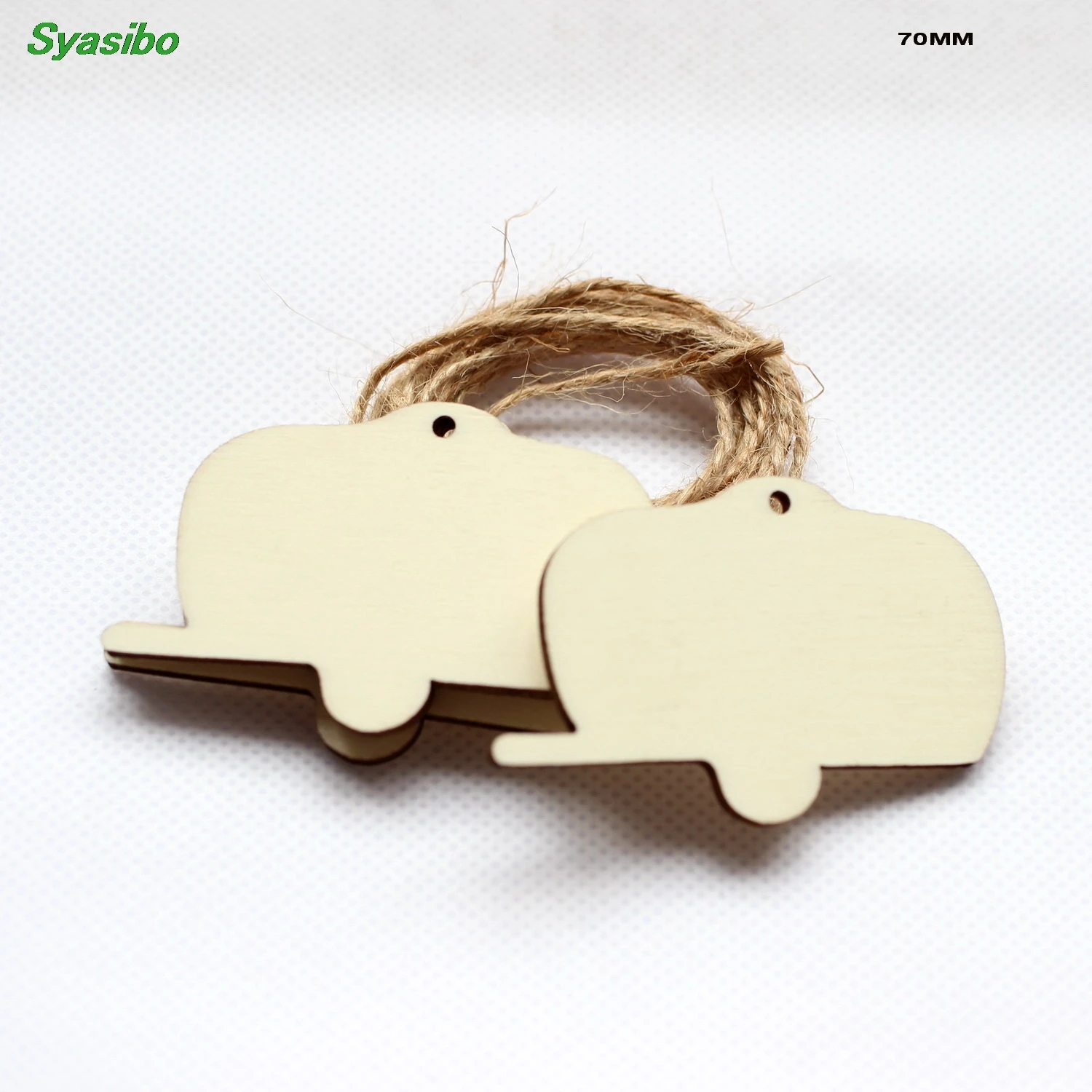 

(14pcs/lot) 70mm Natural Blank Wooden Camper Tags Party Oraments Rustic Wood Car Keychains Craft Supplies 2.8"-CT1524