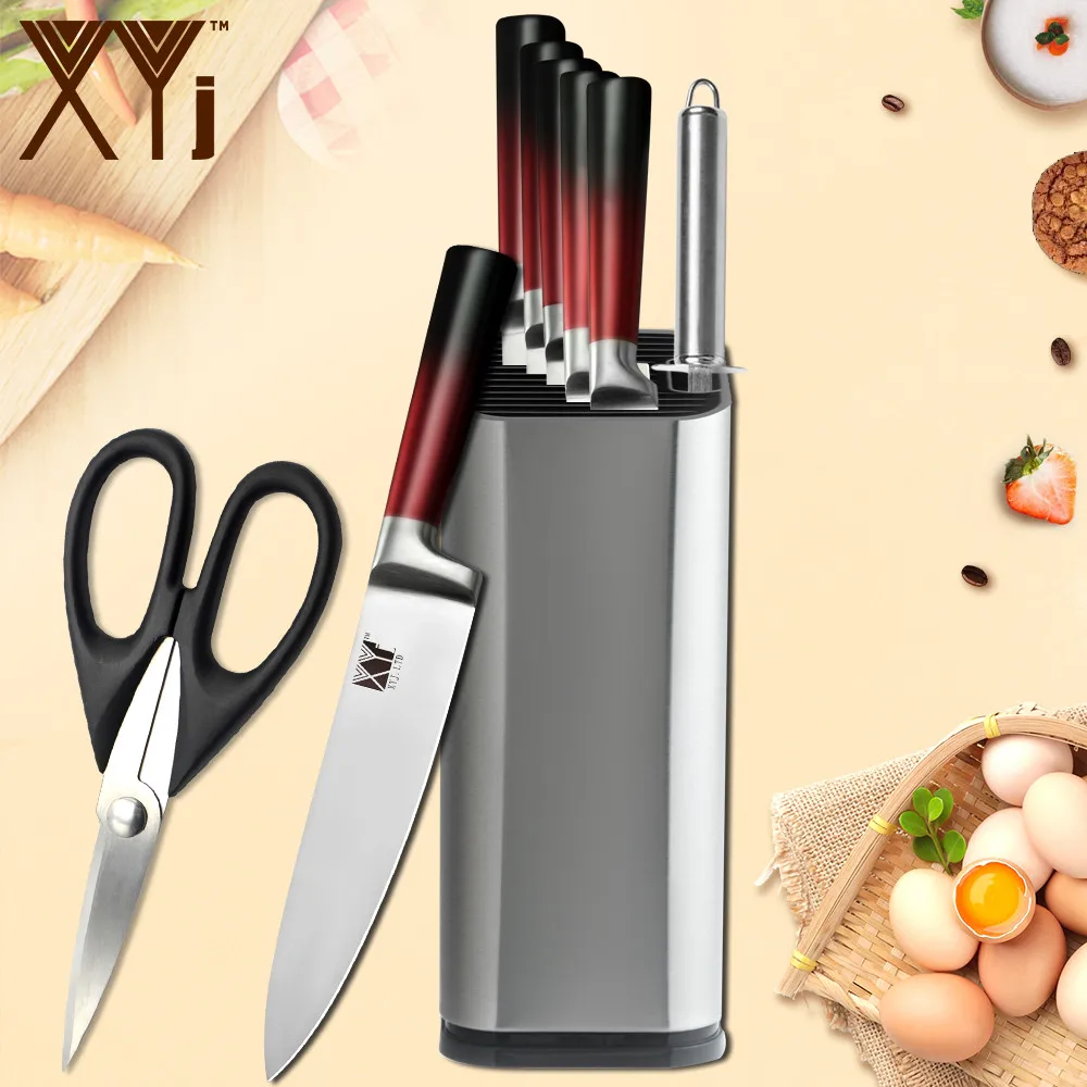 XYj набор кухонных ножей для нарезки хлеба Santoku утилита нож очистки овощей 8