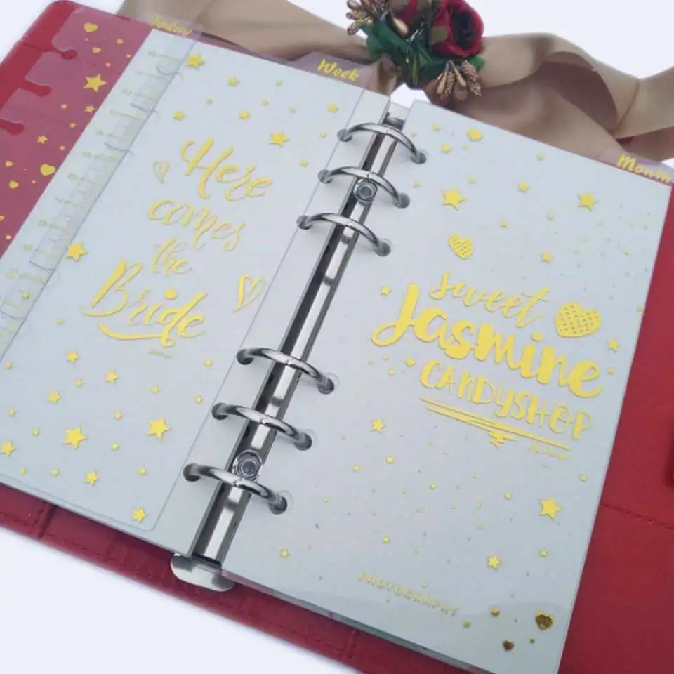 

3pcs/set A5 A6 Agenda Filofax Planner Divider PVC Notebook Spiral Loose Leaf Divider Creative Stationery Office School Supplies