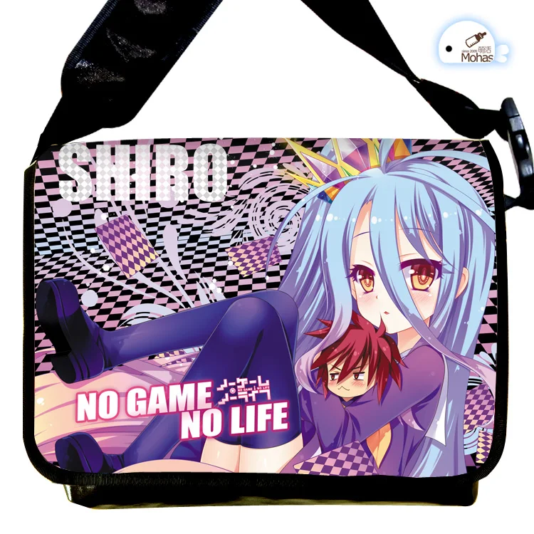 

Anime NO GAME NO LIFE COSPLAY Student Japanese Shoulder Bag Casual Fashion Harajuku Style Unisex