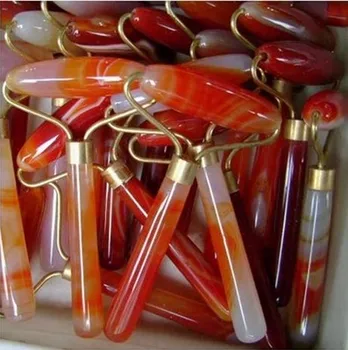 

Free delivery of natural jade agate roller massage facial cosmetic facial lymphatic drainage massage