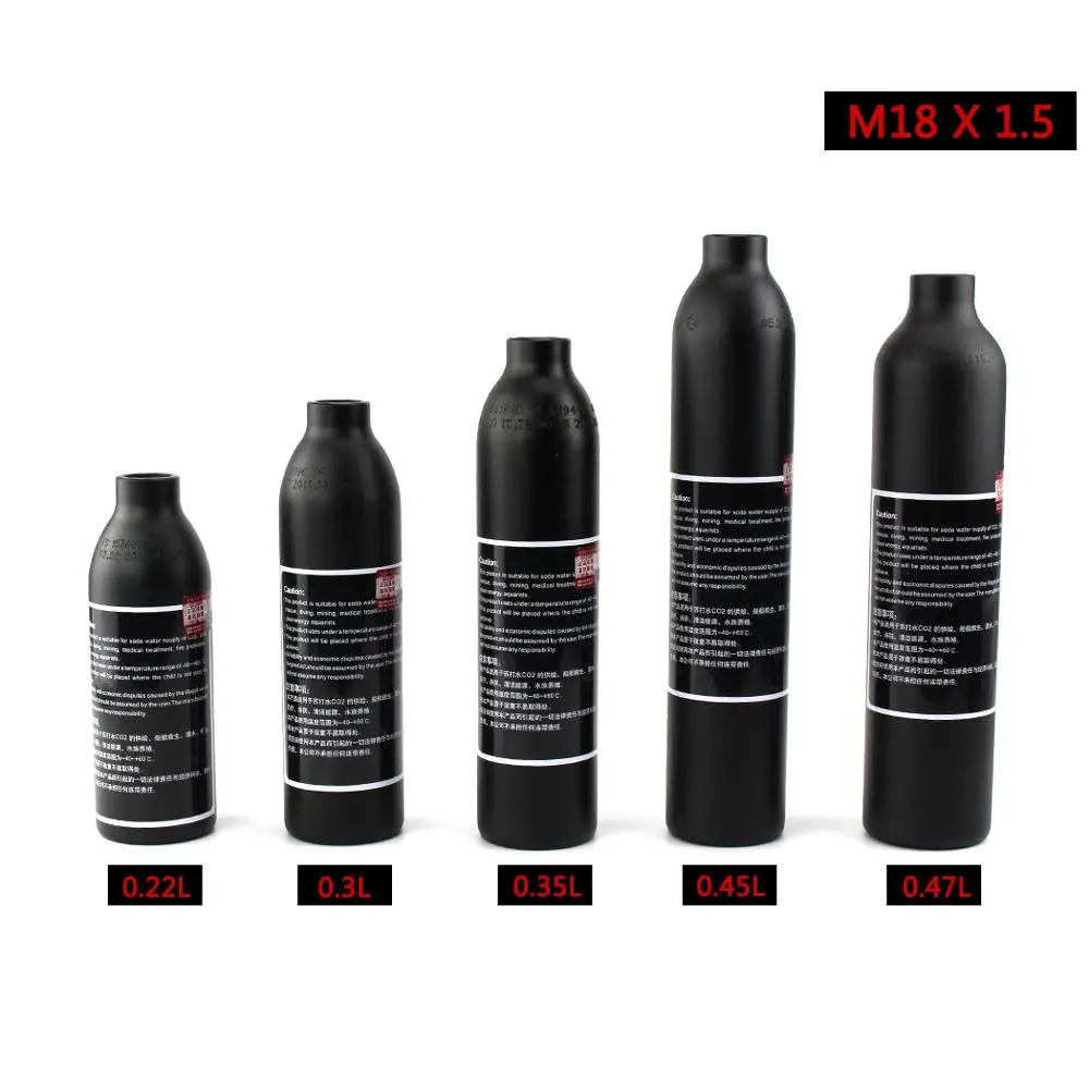 PCP Пейнтбол ВВС M18x1.5 300bar 4500psi сосуд высокого давления с крышкой гПа цилиндр