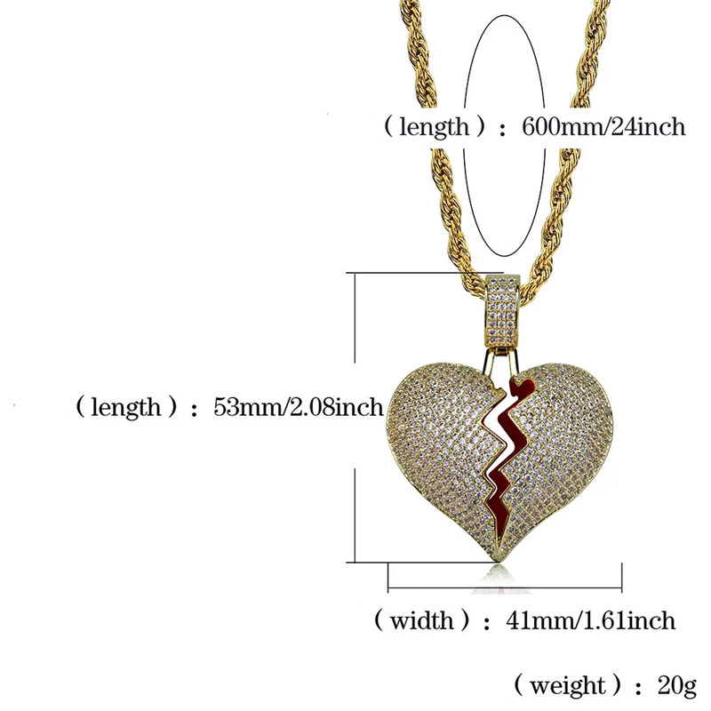 broken heart necklace2