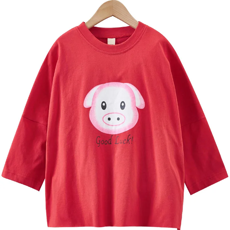 

Girls clothes Long-sleeved T-shirt for girl 2019 spring autumn lengthen t-shirt Fahsion Cotton t shirt for youth girl 4-13y