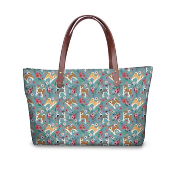 

Customized 2019 Women Travel Handbag Alaskan Malamute Printing Crossbody Shoulder Bags Casual Lady Tote Flowers Dog Hand Bags