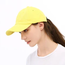 Однотонные бейсболки женские регулируемые кепки s для девочек повседневные бейсболки летние шляпы Macaron