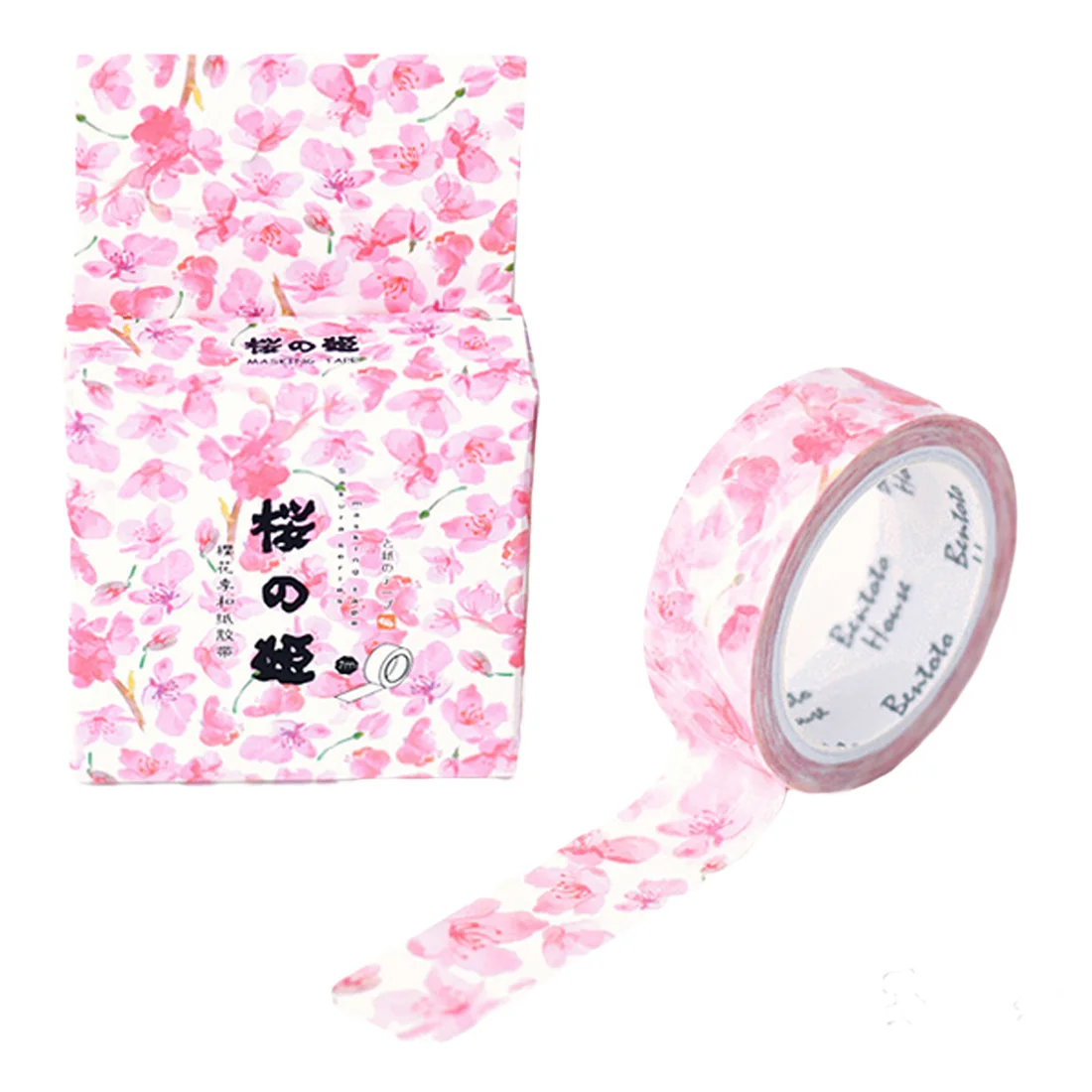 Sakura Concubine Творческий Cherry Blossom васи ленты DIY Справочник альбом декоративные клейкие ленты Скрапбукинг Стикеры этикетка канцелярские подарки - Цвет: Sakura Concubine