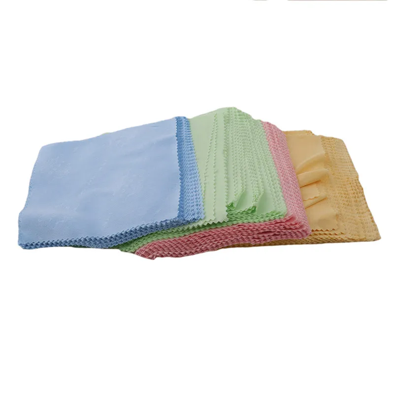 

100Pcs/Pack Square Micro Fiber Glasses Eyeglass Cleaning Cloth Polishing Camera Phone Computer Screen Stains Cleaning Cloth