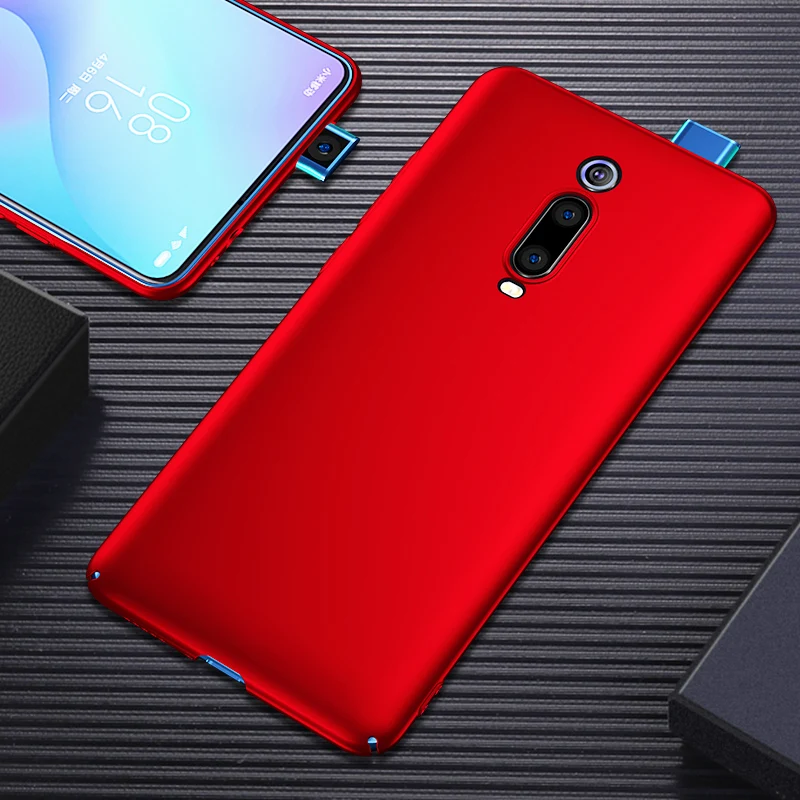 Чехол для телефона с полным покрытием для XiaoMi RedMi K20 K20 Pro K20Pro RedMiK20 Ультратонкий матовый Жесткий Чехол для ПК - Цвет: Красный