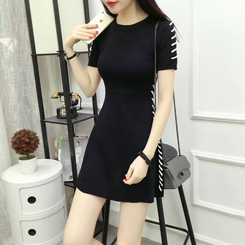 designer new Brand fashion summer Women's Clothing Dress office lady Basic solid Dresses vestidos Bodycon Bandage sheath hot