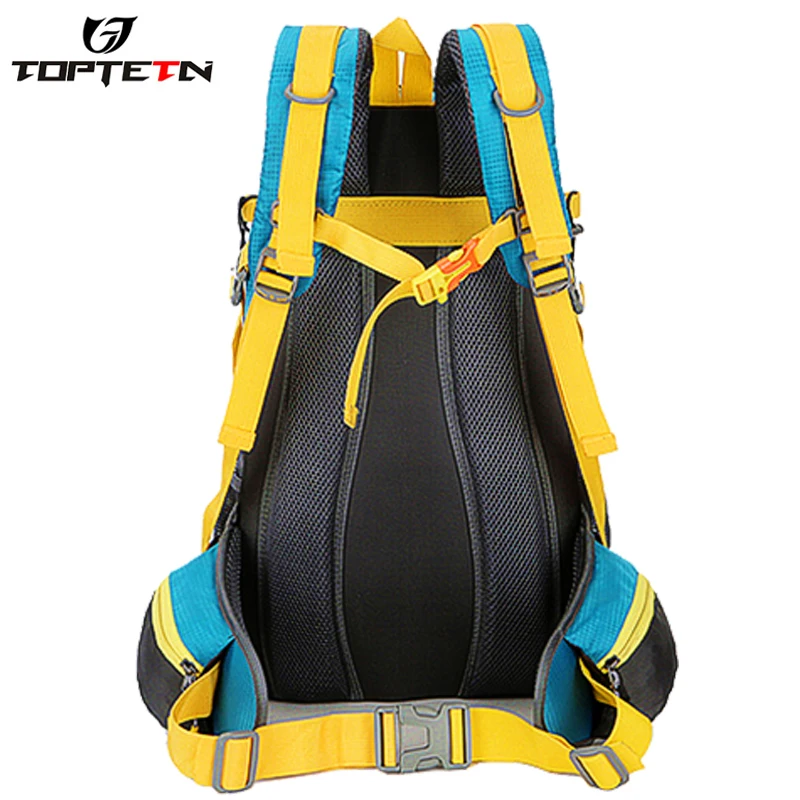 Cheap TOPTETN New outdoor bicycle equipment fitness large capacity two-color travel bag hiking waterproof scratch-resistant backpack 2