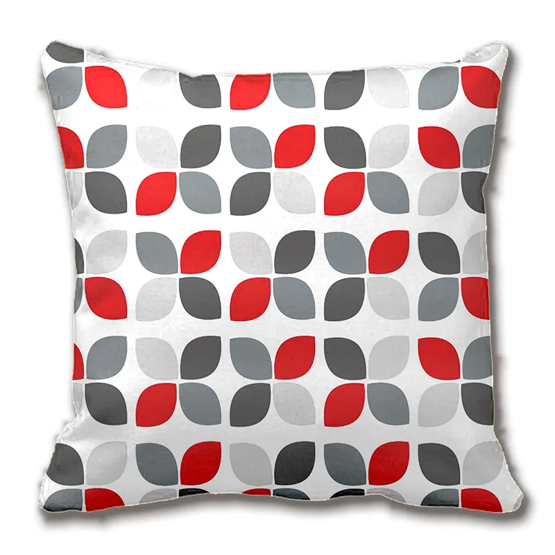 

Red Grey Modern Flower Pattern Throw Pillow Case Decorative Cushion Cover Pillowcase Customize Gift By Lvsure For Car Sofa Seat