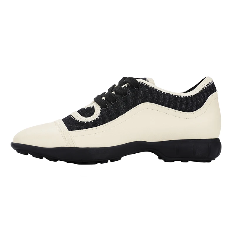 

2019 Spring Women's Shoes New Leisure Small Fragrant Wind Spelling Color Joker Flat Bottom Retro Single Shoe Women Yasilaiya
