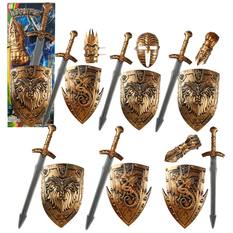 

Children's Armored Weapons, Shields, Swords and Weapons Stage Performance It adds to the festive atmosphere