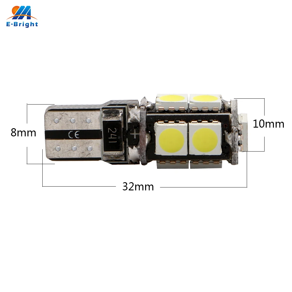 T10 W5W Canbus 5050 9 SMD светодиодный никаких ошибок выявлено не было 12 V 6000 k Интерьер
