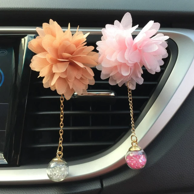 Pendentif fleur 3D, désodorisant de voiture, parfum automatique