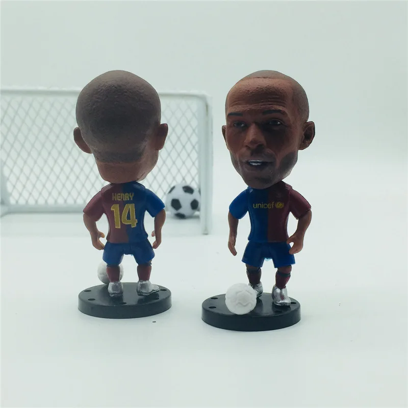 

Soccerwe Base Movable Soccer Figurine BC 14# Henry Doll Blue Red Kit Classic