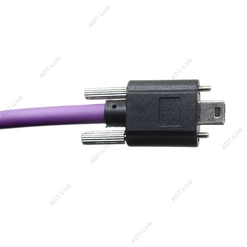 Câmera de Visão de Máquina 5pin com Parafuso de Fixação para Fonte de Imagem Mini Cabo Industrial Imagem Daheng Hikvision Usb 2.0 - Image 3
