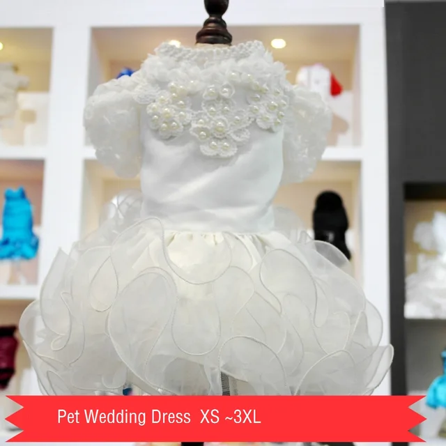 petalk gato perro vestido de boda para mascotas de lujo princesa