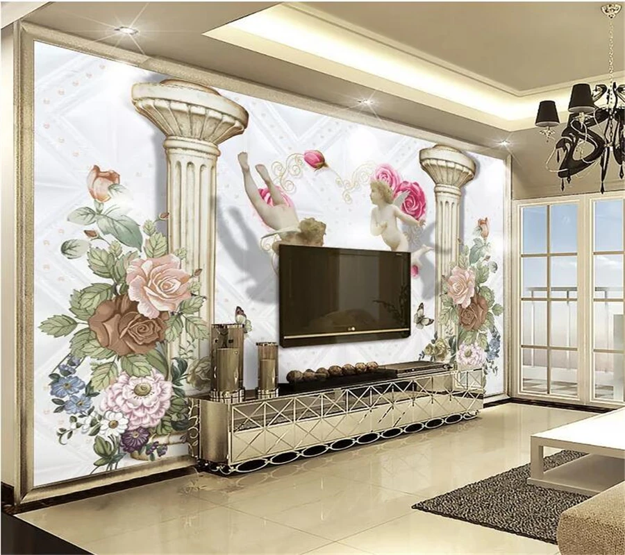 wellyu Custom wallpaper papel de parede European decorative painting background wall 3d wall papers home decor papier peint