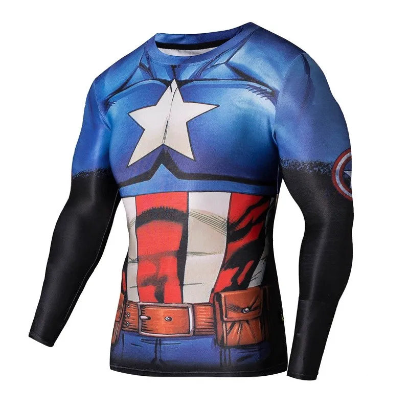 ZRCE Мужские Супермен, Халк колготки быстросохнущие размера плюс мужская спортивная рубашка брендовая одежда 3d принт Бодибилдинг Рубашка для тренировок