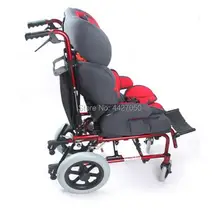 2019 new style lightweight Backrest angle adjustable foldable wheelchair children