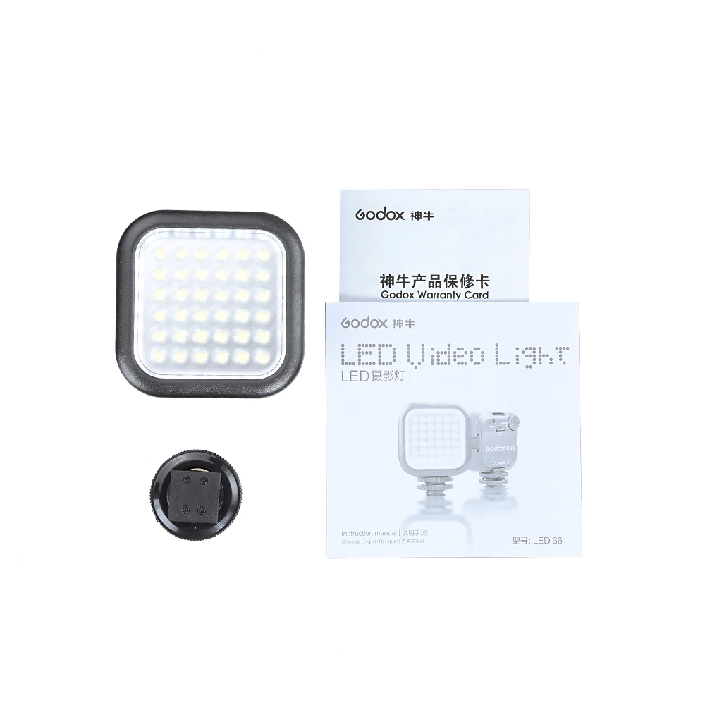 3 шт. Godox LED36 видео Лампа LED 36 свет для Nikon Canon Sony цифровая камера видеокамера мини DVR