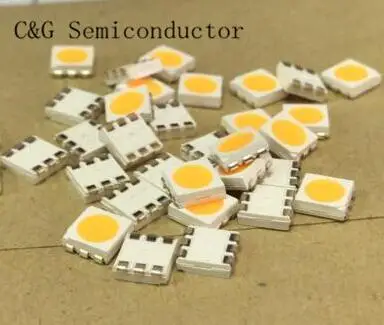 500 шт. SMD PLCC-6 5050 Led, ультра яркий белый светодиод