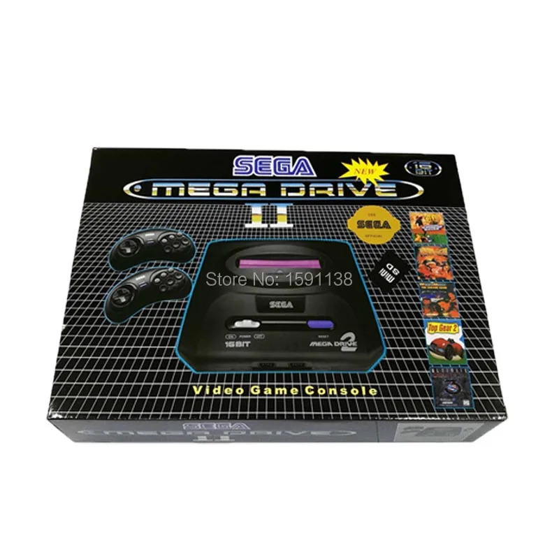 Новое поступление 16 бит Sega Mega Drive MD2 карты семейная ТВ Видео игровая консоль плеер