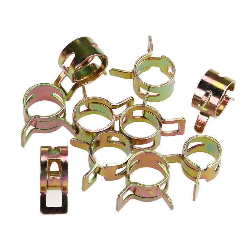 

LIXF 75 Pcs/set 6-10mm Vacuum Spring Fuel Oil Water CPU Hose Clip Pipe Tube for Band Clamp Metal Fastener Assortment Kit