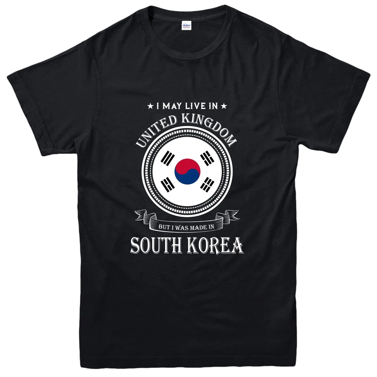 Сделано в южной футболка Korea жизнь Великобритании Nation Love tee Топ Летняя мужская