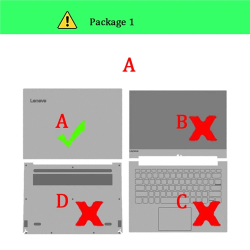 Ноутбук кожи Стикеры для lenovo V110-14 V110-15 V310-14 V310-15 V330-14IKB V330-15IKB V730 V580C V4000 больше V4400U Стикеры s - Цвет: Package-1    A