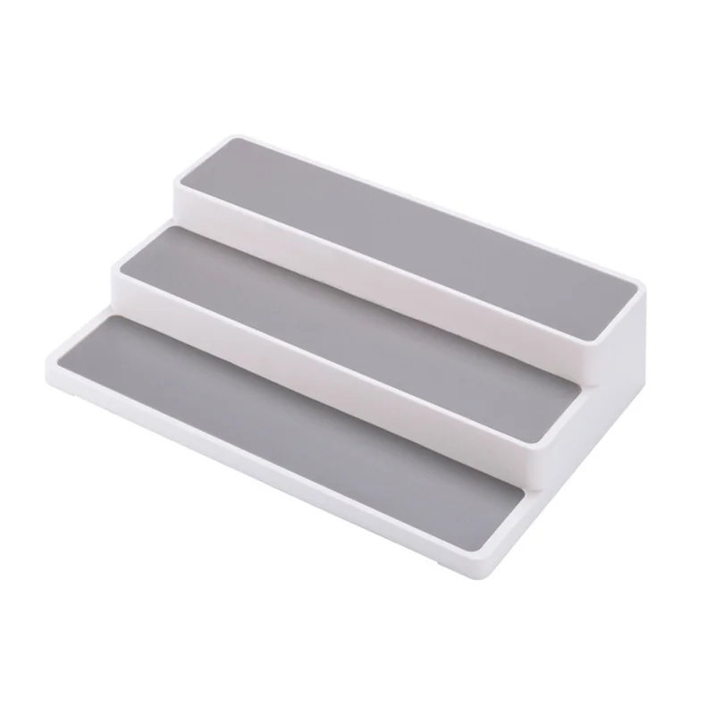 

Creative Kitchen Seasoning Stepped Shelf Multifunctional Non-Skid 3-Tier Storage Rack Desktop Classification Storage Shelf