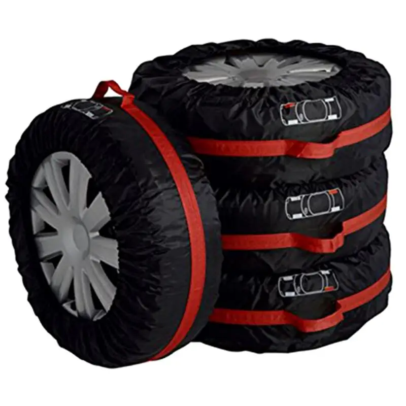 4Pcs S/L Size Car Spare Wheel Tyre Tire Protection Storage Bag Cover